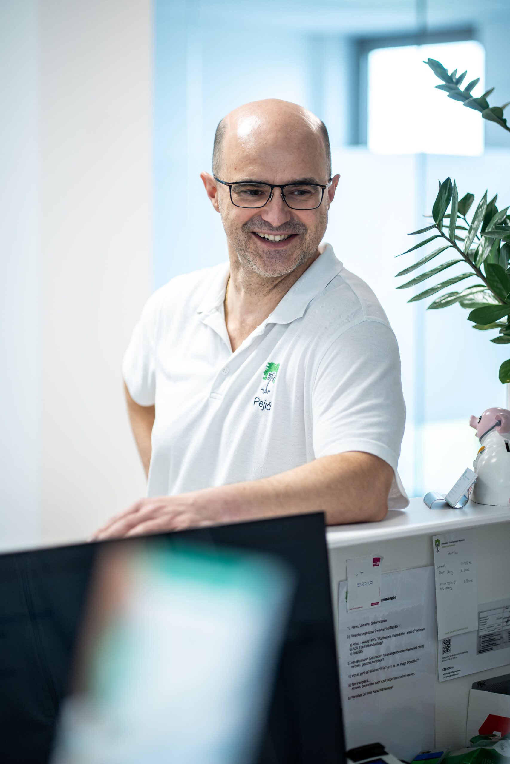 Empfang der Praxis Orthopred – Orthopädie in Wiesloch